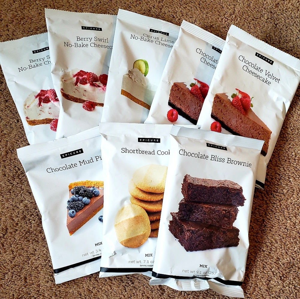 Epicure dessert mix lot